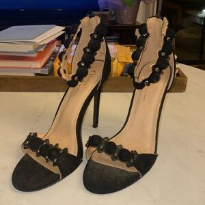 Gorgeous 5” stiletto heals with beaded ankle & toe straps